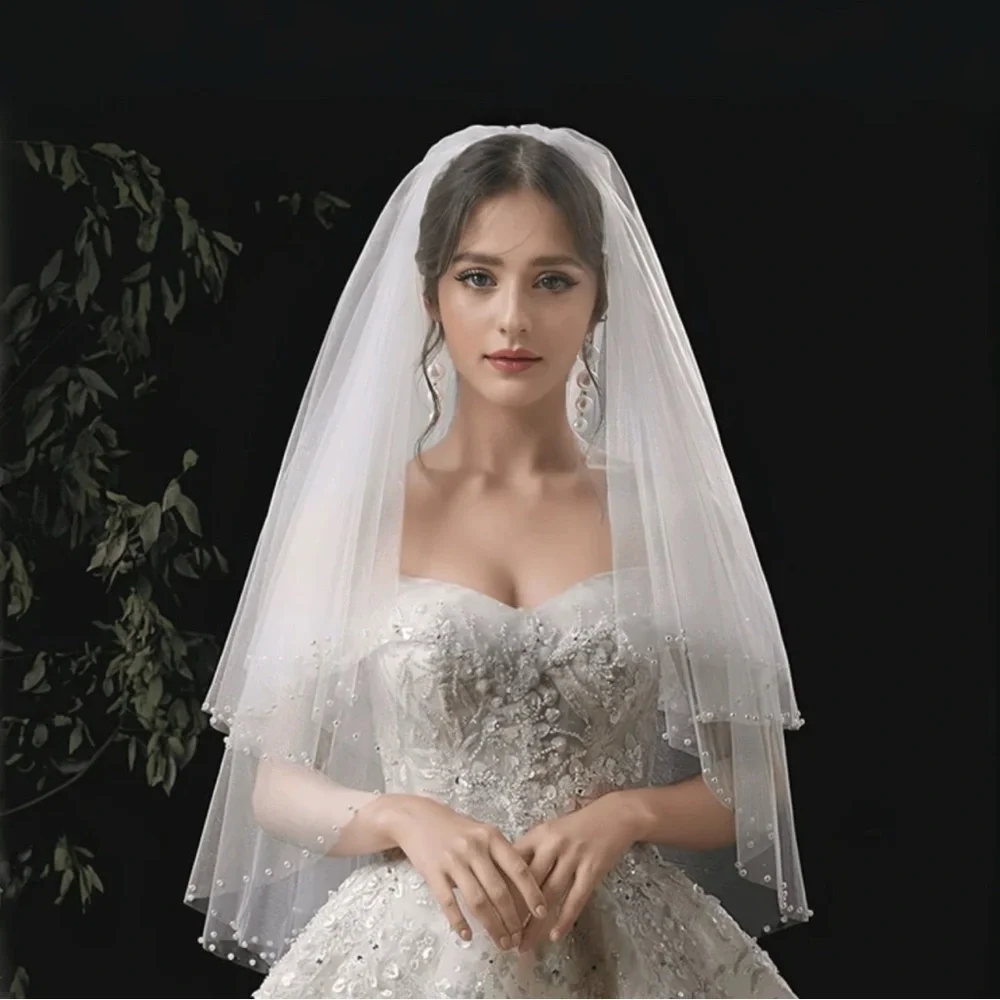 Elegant White Bridal Veil